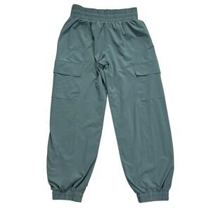 Athleta Girl Size 12 Run Free Cargo Jogger Pants Green